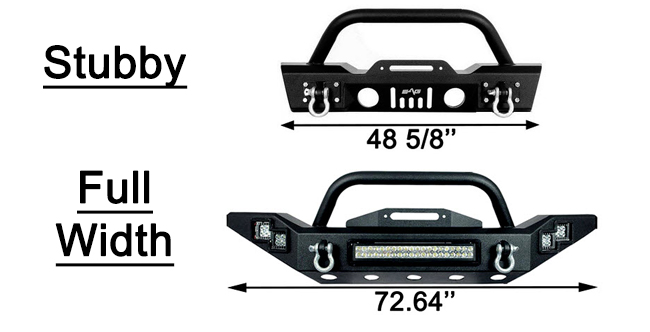 Difference Stubby and Full Width Bumper