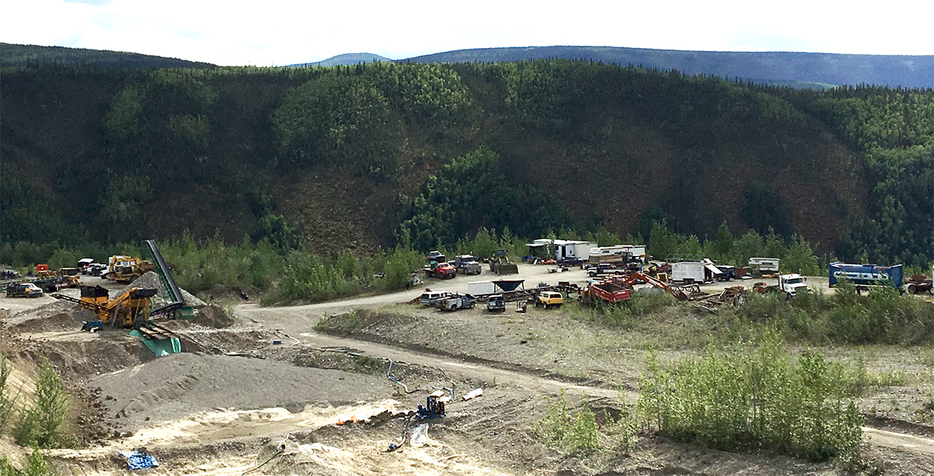 Gold Mining Operation Klondike Dawson City Yukon