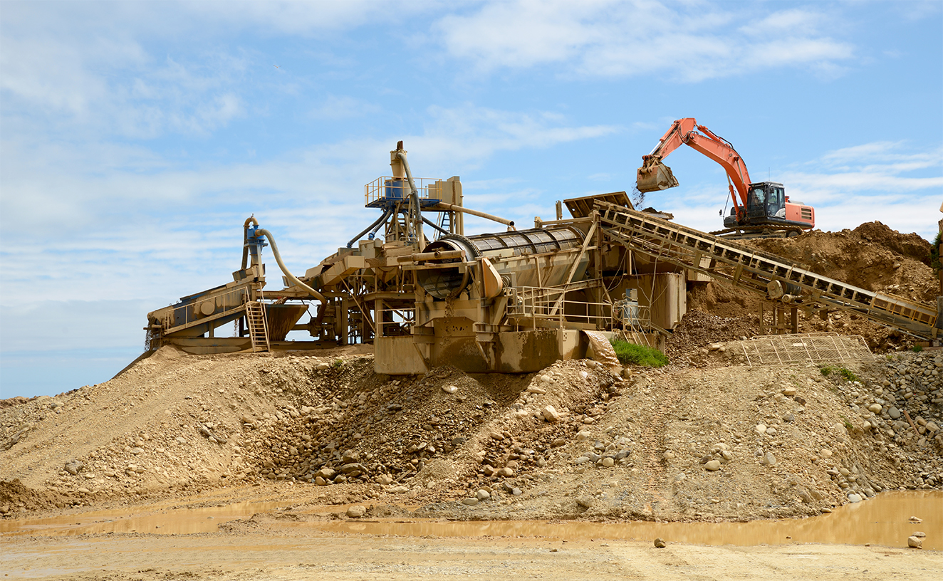 Small Gold Mining Operation Klondike Yukon