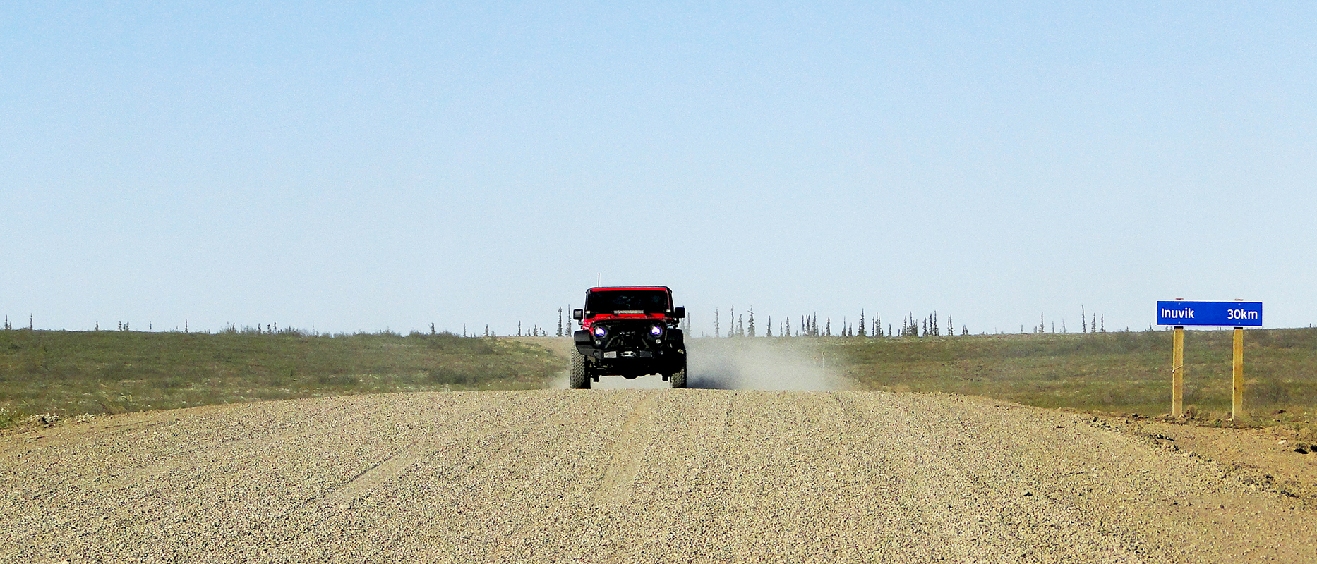 Long Distance Expedition Wrangler JK Inuvik Yukon Canada