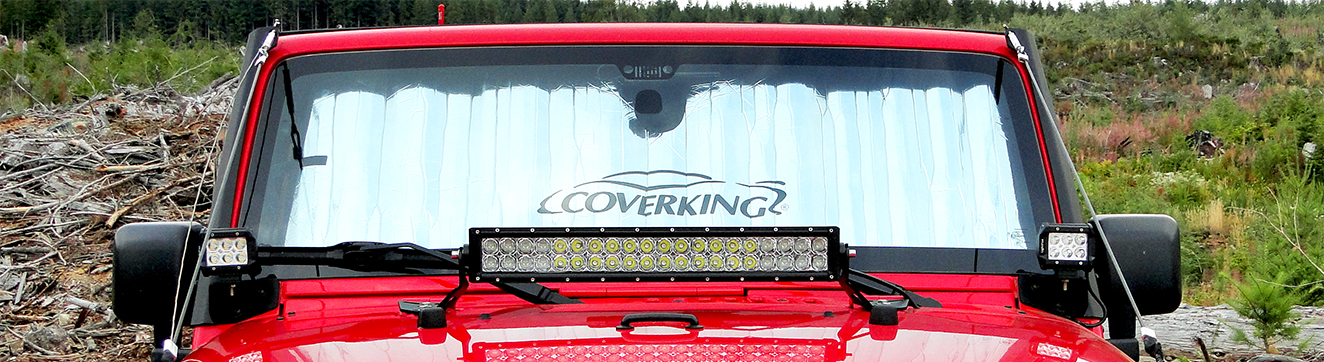 Best Windshield Sunshade Fit for a Wrangler JK 2-Door