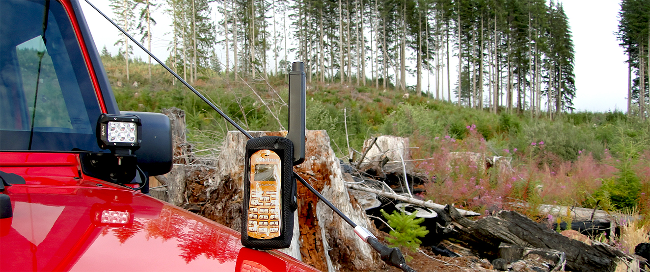 My Satellite Phone on my Jeep Wrangler