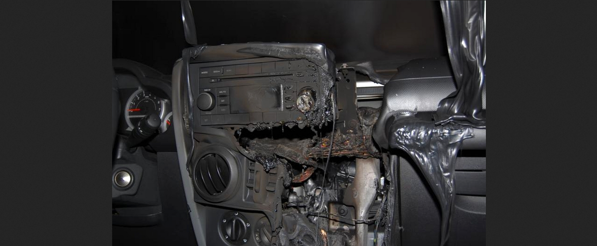 Wrangler JK Dash Destroyed by Fire