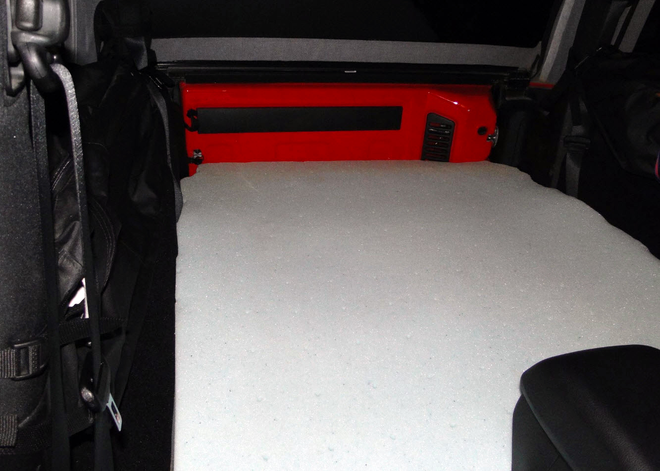 Foam Topper Mattress Sleep in a Jeep JK 2 Doors